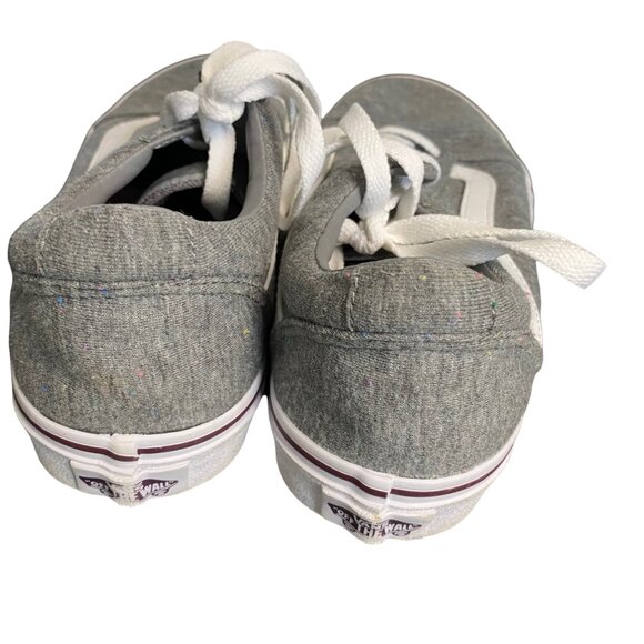 Vans Women's Gray Knit Skool Skate Sneakers Size 6 - Picture 4 of 5